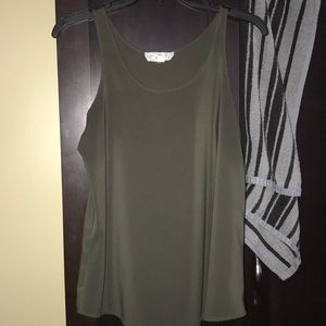Army Green sheer tank top